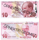 10 TL - 10  Turkish Lira