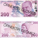 200 TL - 200 Turkish Lira