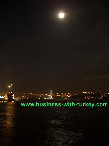 Full moon by the bosphorus