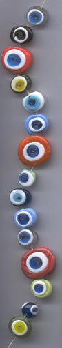 Olhos turcos contra o mal olhado para fazer pulseira ou colar