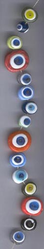 Olhos turcos contra o mal olhado para fazer pulseira ou colar
