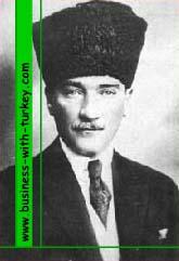 Mustafa Kemal Ataturk, founder of the Turkish Republic