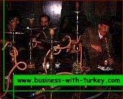 Turks smoking narghile