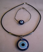 Turkish necklace evil eye amulet