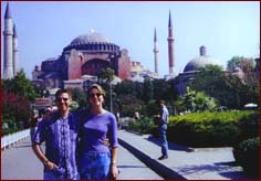 Scott & Kirsten in front of Saint Sophia
