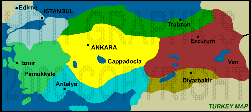 Turkey Temperature Map