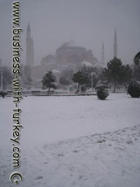 Fotos de nieve en Estambul