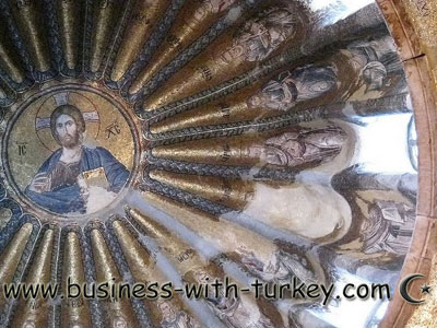 Fresco of the Virgem Mary and Jesus