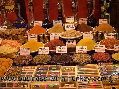 Especiarias exóticas no Bazar Egípcio